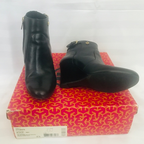 Tory Burch 85MM Milan Bootie Equestrian Calf - Picture 3 of 4